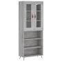 Hohes Sideboard aus sonomagrauem Sperrholz, 69,5 x 34 x 180 cm von vidaXL, Sideboards - Ref: Foro24-3198703, Preis: 135,79 €,...