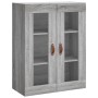 High sideboard sonoma gray plywood 69.5x34x180 cm by vidaXL, Sideboards - Ref: Foro24-3198703, Price: 141,15 €, Discount: %
