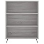 High sideboard sonoma gray plywood 69.5x34x180 cm by vidaXL, Sideboards - Ref: Foro24-3198703, Price: 141,15 €, Discount: %