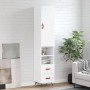 Hohes weißes Sperrholz-Sideboard 34,5 x 34 x 180 cm von vidaXL, Sideboards - Ref: Foro24-3198889, Preis: 106,03 €, Rabatt: %