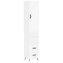 Tall white plywood sideboard 34.5x34x180 cm by vidaXL, Sideboards - Ref: Foro24-3198889, Price: 104,62 €, Discount: %