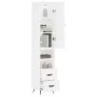 Hohes weißes Sperrholz-Sideboard 34,5 x 34 x 180 cm von vidaXL, Sideboards - Ref: Foro24-3198889, Preis: 104,75 €, Rabatt: %