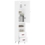 Hohes weißes Sperrholz-Sideboard 34,5 x 34 x 180 cm von vidaXL, Sideboards - Ref: Foro24-3198889, Preis: 106,03 €, Rabatt: %
