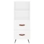 Hohes weißes Sperrholz-Sideboard 34,5 x 34 x 180 cm von vidaXL, Sideboards - Ref: Foro24-3198889, Preis: 104,75 €, Rabatt: %