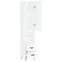 Aparador alto madera contrachapada blanco brillo 34,5x34x180 cm de vidaXL, Aparadores - Ref: Foro24-3198891, Precio: 110,90 €...