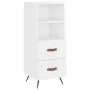 Hochglänzendes Sideboard aus weißem Sperrholz, 34,5 x 34 x 180 cm von vidaXL, Sideboards - Ref: Foro24-3198891, Preis: 110,56...