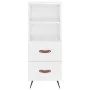 Hochglänzendes Sideboard aus weißem Sperrholz, 34,5 x 34 x 180 cm von vidaXL, Sideboards - Ref: Foro24-3198891, Preis: 110,56...