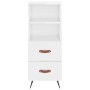 Hochglänzendes Sideboard aus weißem Sperrholz, 34,5 x 34 x 180 cm von vidaXL, Sideboards - Ref: Foro24-3198891, Preis: 112,29...