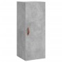 Aparador de madera contrachapada gris hormigón 34,5x34x180 cm de vidaXL, Aparadores - Ref: Foro24-3198893, Precio: 104,83 €, ...