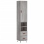 Hohes Sideboard Sperrholz Sonoma grau 34,5x34x180 cm von vidaXL, Sideboards - Ref: Foro24-3198895, Preis: 107,92 €, Rabatt: %