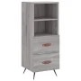 Tall gray Sonoma plywood sideboard 34.5x34x180 cm by vidaXL, Sideboards - Ref: Foro24-3198895, Price: 106,59 €, Discount: %