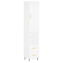 Aparador alto madera contrachapada blanco 34,5x34x180 cm de vidaXL, Aparadores - Ref: Foro24-3198897, Precio: 105,16 €, Descu...