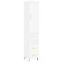 Tall white plywood highboard 34.5x34x180 cm by vidaXL, Sideboards - Ref: Foro24-3198897, Price: 104,24 €, Discount: %