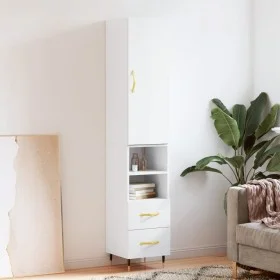 High glossy white plywood sideboard 34.5x34x180 cm by vidaXL, Sideboards - Ref: Foro24-3198899, Price: 111,25 €, Discount: %