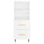 Hochglänzendes Sideboard aus weißem Sperrholz, 34,5 x 34 x 180 cm von vidaXL, Sideboards - Ref: Foro24-3198899, Preis: 111,25...