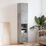 Aparador de madera contrachapada gris hormigón 34,5x34x180 cm de vidaXL, Aparadores - Ref: Foro24-3198901, Precio: 101,07 €, ...