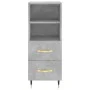 Aparador de madera contrachapada gris hormigón 34,5x34x180 cm de vidaXL, Aparadores - Ref: Foro24-3198901, Precio: 101,07 €, ...