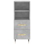 Betongraues Sperrholz-Sideboard 34,5 x 34 x 180 cm von vidaXL, Sideboards - Ref: Foro24-3198901, Preis: 102,34 €, Rabatt: %