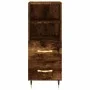 Smoked oak plywood sideboard 34.5x34x180 cm by vidaXL, Sideboards - Ref: Foro24-3198902, Price: 101,07 €, Discount: %