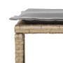 Set de muebles de jardín con cojines apilables 5 pzas beige en Sofás de exterior | Comprar online en Foro24