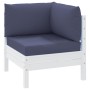 Cojines para muebles de palets 3 uds tela Oxford azul marino