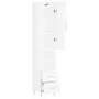 Aparador alto madera contrachapada blanco brillo 34,5x34x180 cm de vidaXL, Aparadores - Ref: Foro24-3198907, Precio: 110,40 €...
