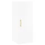 Aparador alto madera contrachapada blanco brillo 34,5x34x180 cm de vidaXL, Aparadores - Ref: Foro24-3198907, Precio: 110,40 €...