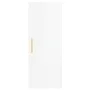 Aparador alto madera contrachapada blanco brillo 34,5x34x180 cm de vidaXL, Aparadores - Ref: Foro24-3198907, Precio: 110,40 €...