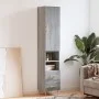 Aparador alto madera contrachapada gris Sonoma 34,5x34x180 cm de vidaXL, Aparadores - Ref: Foro24-3198911, Precio: 105,06 €, ...