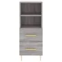 Aparador alto madera contrachapada gris Sonoma 34,5x34x180 cm de vidaXL, Aparadores - Ref: Foro24-3198911, Precio: 105,06 €, ...
