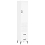 Hohes weißes Sperrholz-Sideboard 34,5 x 34 x 180 cm von vidaXL, Sideboards - Ref: Foro24-3198913, Preis: 113,03 €, Rabatt: %
