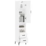 Hohes weißes Sperrholz-Sideboard 34,5 x 34 x 180 cm von vidaXL, Sideboards - Ref: Foro24-3198913, Preis: 109,49 €, Rabatt: %