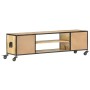 Massives Mangoholz-TV-Möbel 130x30x39 cm von vidaXL, TV-Möbel - Ref: Foro24-286377, Preis: 224,62 €, Rabatt: %