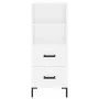 Hohes weißes Sperrholz-Sideboard 34,5 x 34 x 180 cm von vidaXL, Sideboards - Ref: Foro24-3198913, Preis: 109,49 €, Rabatt: %