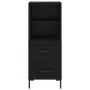 Schwarzes Sperrholz-Sideboard 34,5 x 34 x 180 cm von vidaXL, Sideboards - Ref: Foro24-3198914, Preis: 110,68 €, Rabatt: %