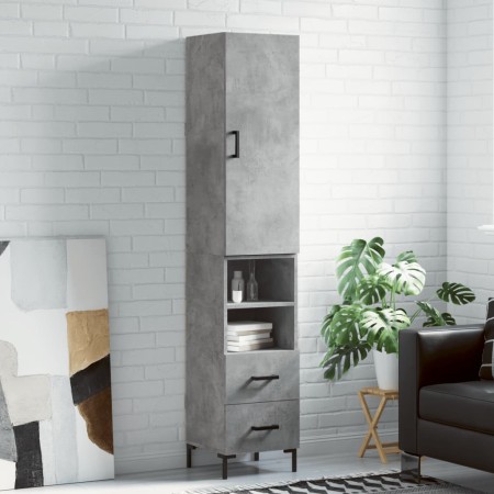 Concrete gray plywood sideboard 34.5x34x180 cm by vidaXL, Sideboards - Ref: Foro24-3198917, Price: 106,56 €, Discount: %