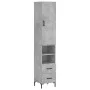 Concrete gray plywood sideboard 34.5x34x180 cm by vidaXL, Sideboards - Ref: Foro24-3198917, Price: 103,48 €, Discount: %