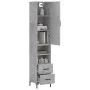 Concrete gray plywood sideboard 34.5x34x180 cm by vidaXL, Sideboards - Ref: Foro24-3198917, Price: 103,48 €, Discount: %