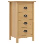Mesita de noche Hill madera maciza de pino 46x35x49,5 cm
