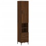 Hohes Sideboard aus braunem Eichensperrholz, 34,5 x 34 x 180 cm von vidaXL, Sideboards - Ref: Foro24-3198920, Preis: 107,74 €...