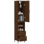 Hohes Sideboard aus braunem Eichensperrholz, 34,5 x 34 x 180 cm von vidaXL, Sideboards - Ref: Foro24-3198920, Preis: 107,74 €...
