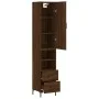 Hohes Sideboard aus braunem Eichensperrholz, 34,5 x 34 x 180 cm von vidaXL, Sideboards - Ref: Foro24-3198920, Preis: 106,33 €...