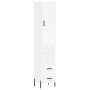 Aparador alto madera contrachapada blanco 34,5x34x180 cm de vidaXL, Aparadores - Ref: Foro24-3198921, Precio: 124,41 €