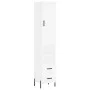 Aparador alto madera contrachapada blanco 34,5x34x180 cm de vidaXL, Aparadores - Ref: Foro24-3198921, Precio: 121,29 €, Descu...