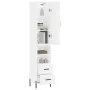 Hohes weißes Sperrholz-Sideboard 34,5 x 34 x 180 cm von vidaXL, Sideboards - Ref: Foro24-3198921, Preis: 121,29 €, Rabatt: %