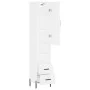 Hohes weißes Sperrholz-Sideboard 34,5 x 34 x 180 cm von vidaXL, Sideboards - Ref: Foro24-3198921, Preis: 121,29 €, Rabatt: %