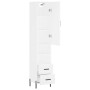 Hohes weißes Sperrholz-Sideboard 34,5 x 34 x 180 cm von vidaXL, Sideboards - Ref: Foro24-3198921, Preis: 122,78 €, Rabatt: %