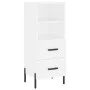 Tall white plywood sideboard 34.5x34x180 cm by vidaXL, Sideboards - Ref: Foro24-3198921, Price: 121,34 €, Discount: %