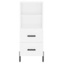 Hohes weißes Sperrholz-Sideboard 34,5 x 34 x 180 cm von vidaXL, Sideboards - Ref: Foro24-3198921, Preis: 122,78 €, Rabatt: %