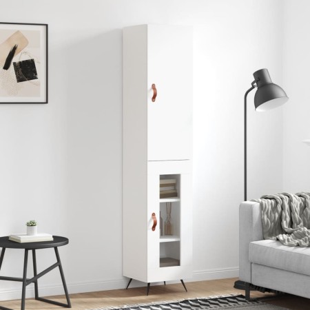 Hohes weißes Sperrholz-Sideboard 34,5 x 34 x 180 cm von vidaXL, Sideboards - Ref: Foro24-3199017, Preis: 98,88 €, Rabatt: %